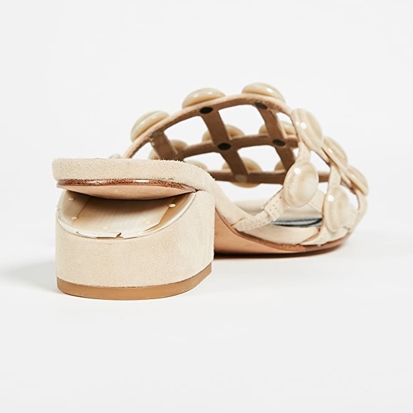 Alexander Wang Lou Caged Slides Studded Sandals - Picture 3 of 9